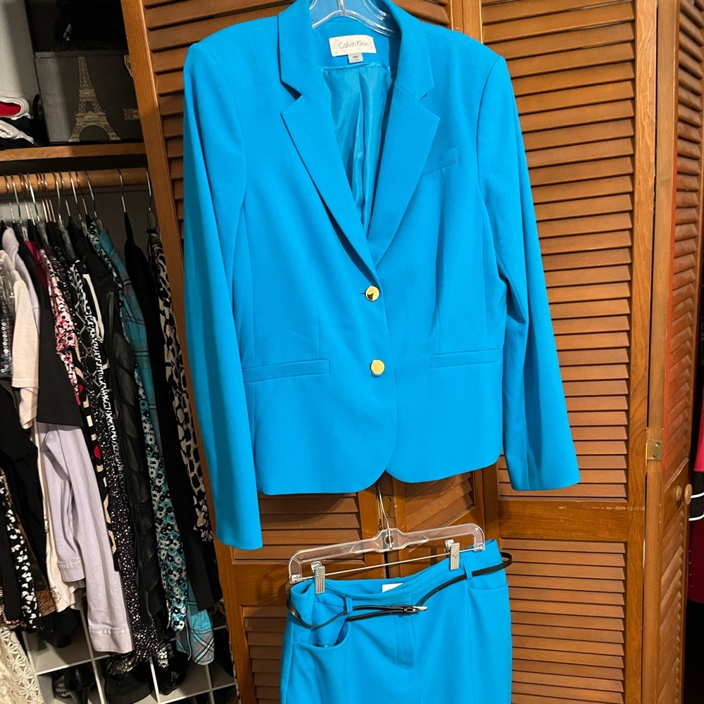 Calvin Klein two piece suit jacket and skirt